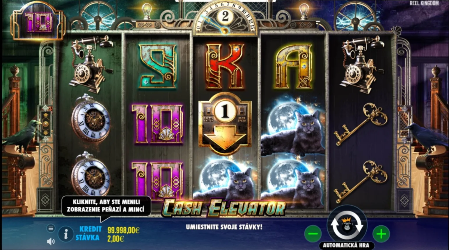 Cash Elevator door Hacksaw Gaming