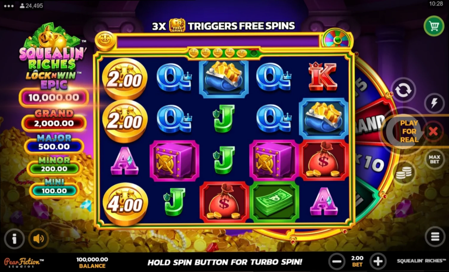 Squealin' Riches door Hacksaw Gaming